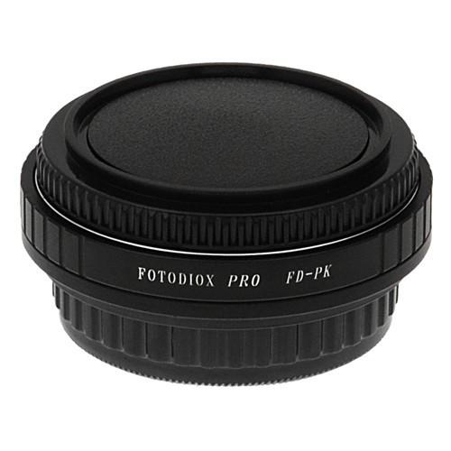 Pro 렌즈 장착 어댑터 - Canon FD &amp; FL 35mm SLR 렌즈 - Pentax K (PK) 마운트 SLR 카메라 본체, 조리개 조절 다이얼 내장
