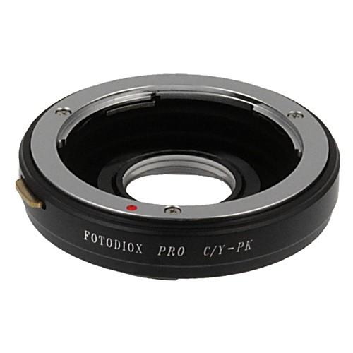 Pro 렌즈 장착 어댑터 - Contax / Yashica (CY) SLR 렌즈 - Pentax K (PK) 마운트 SLR 카메라 본체