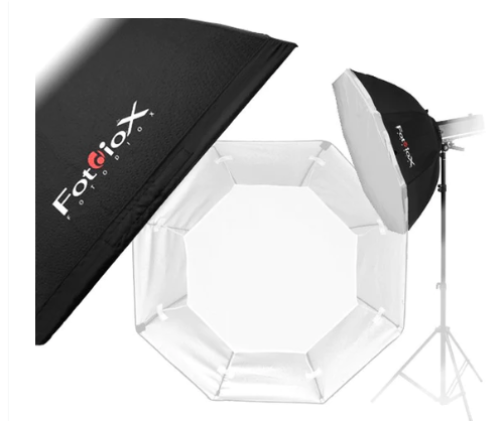 Nikon, Canon, Yongnuo Speedlites 등을 위한 플래시 스피드링이 있는 Fotodiox Pro 소프트박스 - 이중 확산 패널이 있는 은색 반사 내부가 있는 표준 소프트박스